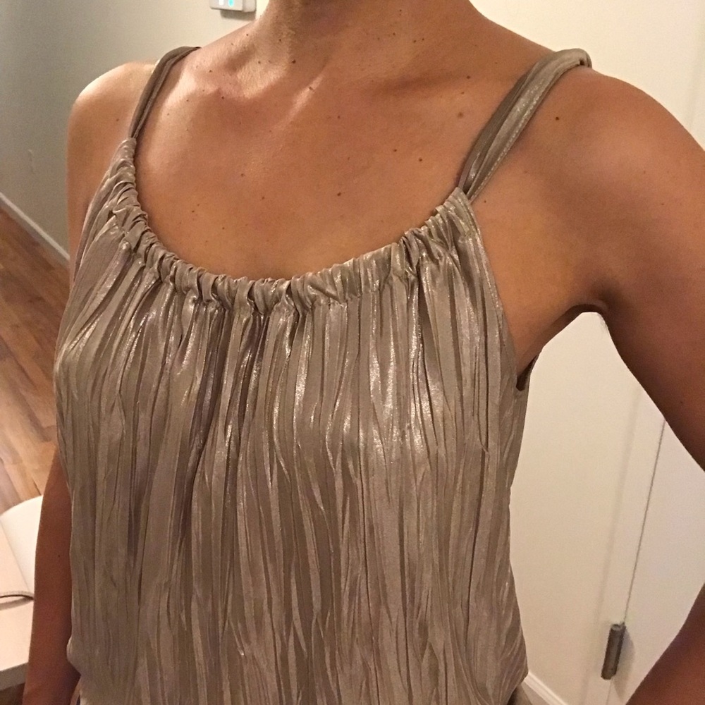 Gold tank top